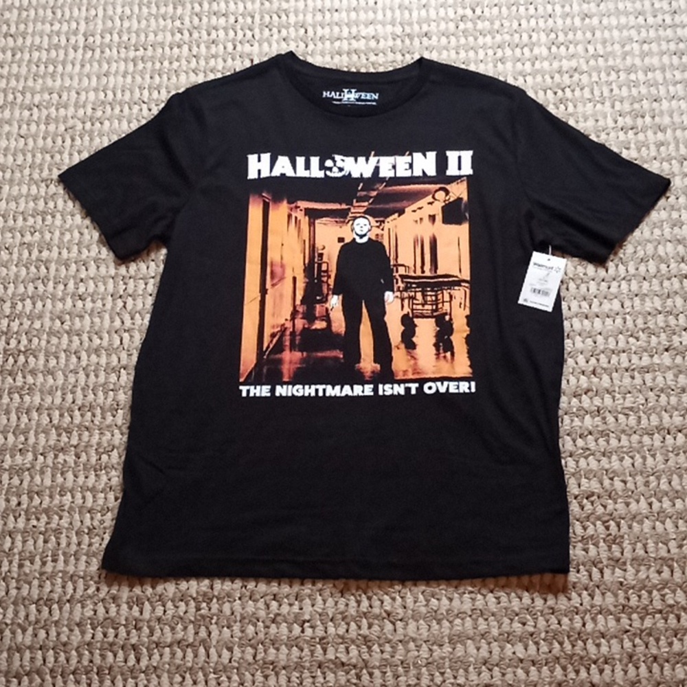 Halloween II Movie The Nightmare isn't Over Michael Myers Horror Large Shirt Top